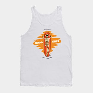 Surfing Skelotan Tank Top